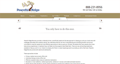 Desktop Screenshot of peacefulridgerecovery.com